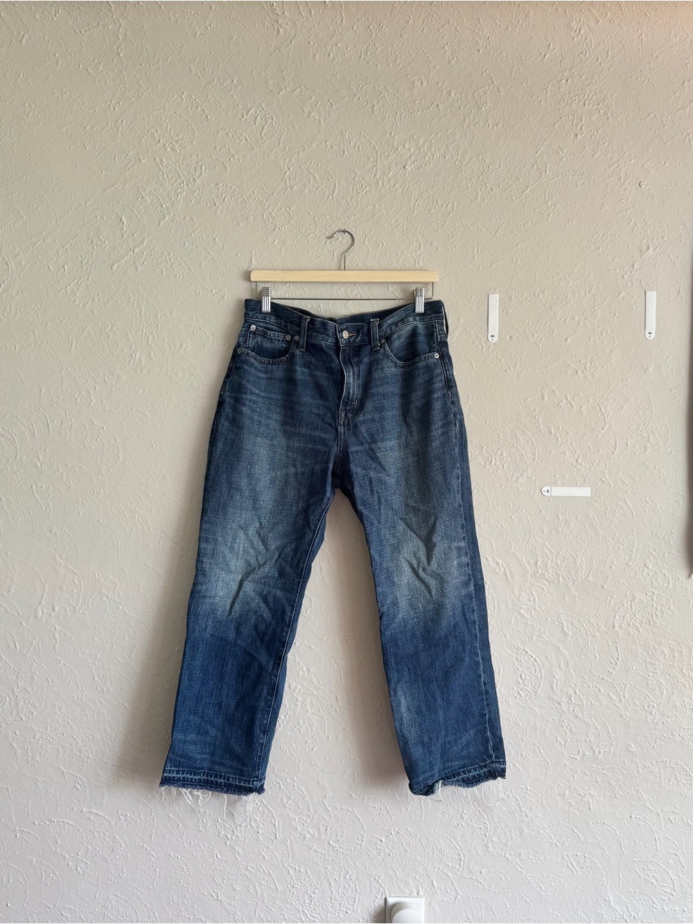 J. Crew Women's Relaxed Indigo Blue Washed Jeans